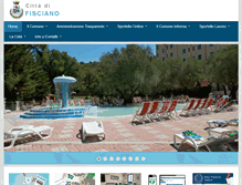 Tablet Screenshot of comune.fisciano.sa.it